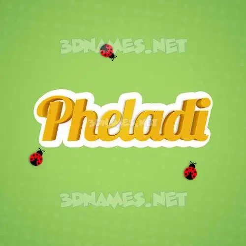 pheladi in Ladybugs style - 3D name wallpaper pheladi in Ladybugs style - 3D name wallpaper