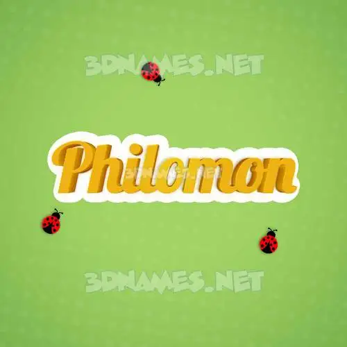 philomon in Ladybugs style - 3D name wallpaper philomon in Ladybugs style - 3D name wallpaper