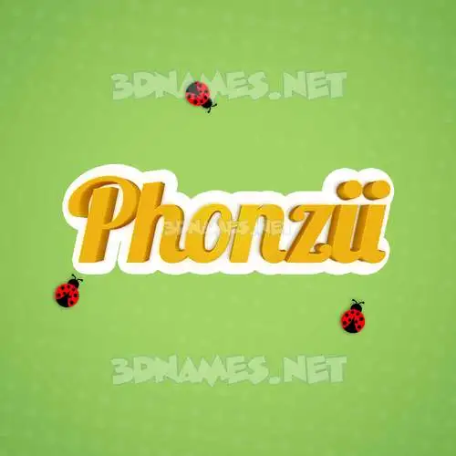 phonzii in Ladybugs style - 3D name wallpaper phonzii in Ladybugs style - 3D name wallpaper