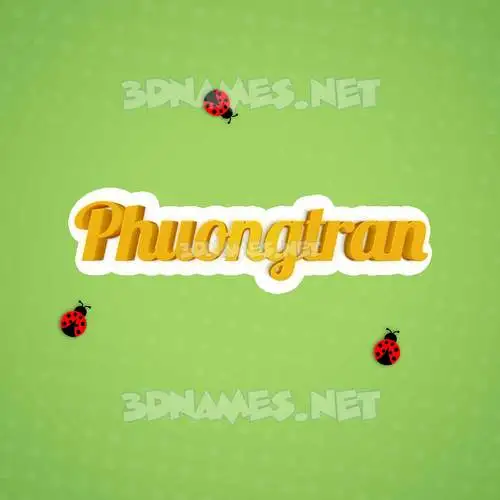 phuongtran in Ladybugs style - 3D name wallpaper phuongtran in Ladybugs style - 3D name wallpaper