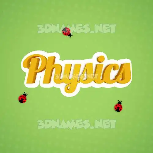 physics in Ladybugs style - 3D name wallpaper physics in Ladybugs style - 3D name wallpaper