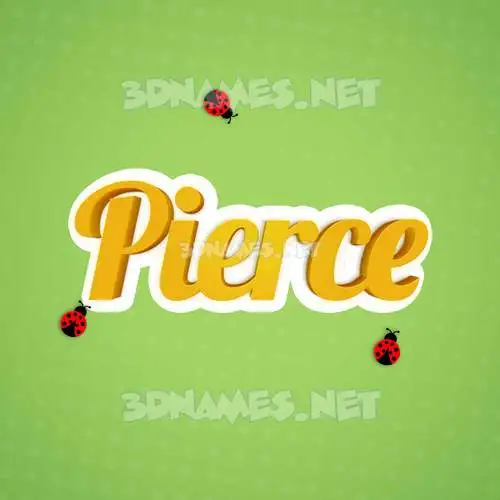 pierce in Ladybugs style - 3D name wallpaper pierce in Ladybugs style - 3D name wallpaper