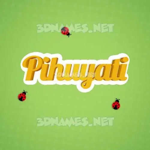 pihuyati in Ladybugs style - 3D name wallpaper pihuyati in Ladybugs style - 3D name wallpaper