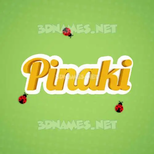 pinaki in Ladybugs style - 3D name wallpaper pinaki in Ladybugs style - 3D name wallpaper