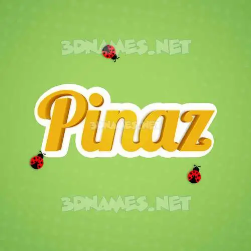 pinaz in Ladybugs style - 3D name wallpaper pinaz in Ladybugs style - 3D name wallpaper