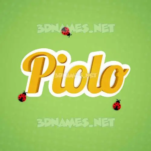 piolo in Ladybugs style - 3D name wallpaper piolo in Ladybugs style - 3D name wallpaper