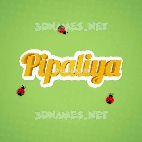 pipaliya in Ladybugs style - 3D name wallpaper pipaliya in Ladybugs style - 3D name wallpaper