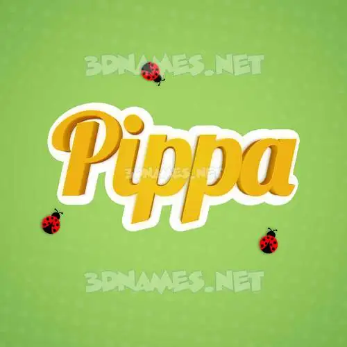 pippa in Ladybugs style - 3D name wallpaper pippa in Ladybugs style - 3D name wallpaper