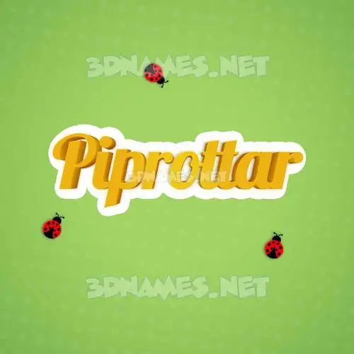 piprottar in Ladybugs style - 3D name wallpaper piprottar in Ladybugs style - 3D name wallpaper