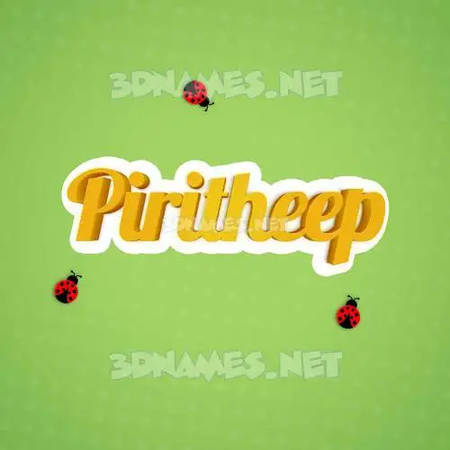 piritheep in Ladybugs style - 3D name wallpaper piritheep in Ladybugs style - 3D name wallpaper