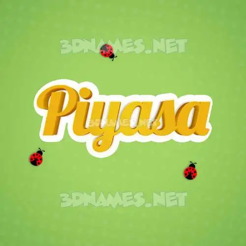 piyasa in Ladybugs style - 3D name wallpaper piyasa in Ladybugs style - 3D name wallpaper
