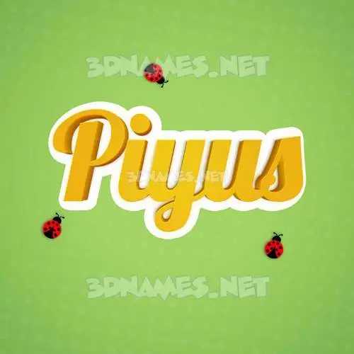 piyus in Ladybugs style - 3D name wallpaper piyus in Ladybugs style - 3D name wallpaper