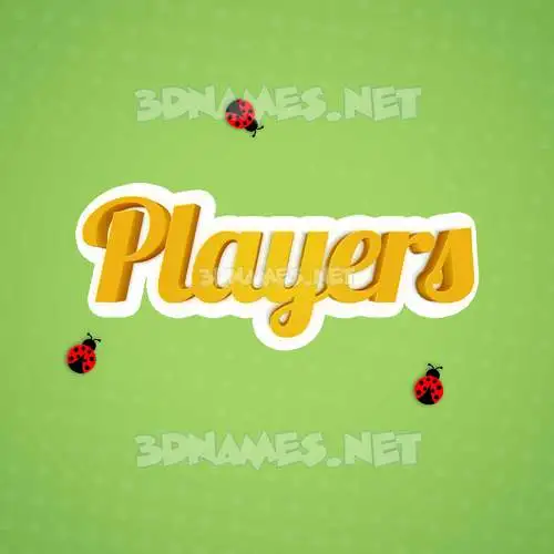 players in Ladybugs style - 3D name wallpaper players in Ladybugs style - 3D name wallpaper