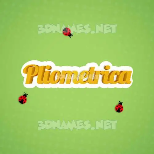 pliometrica in Ladybugs style - 3D name wallpaper pliometrica in Ladybugs style - 3D name wallpaper