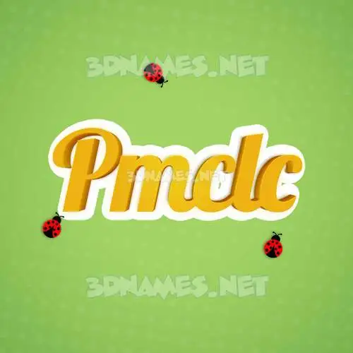 pmclc in Ladybugs style - 3D name wallpaper pmclc in Ladybugs style - 3D name wallpaper