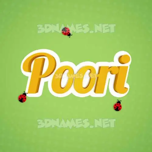 poori in Ladybugs style - 3D name wallpaper poori in Ladybugs style - 3D name wallpaper