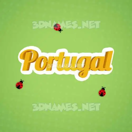 portugal in Ladybugs style - 3D name wallpaper portugal in Ladybugs style - 3D name wallpaper