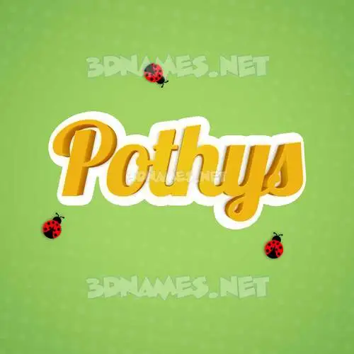 pothys in Ladybugs style - 3D name wallpaper pothys in Ladybugs style - 3D name wallpaper