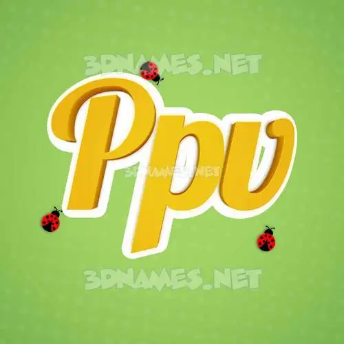 ppv in Ladybugs style - 3D name wallpaper ppv in Ladybugs style - 3D name wallpaper