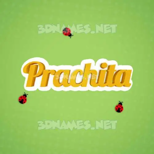 prachita in Ladybugs style - 3D name wallpaper