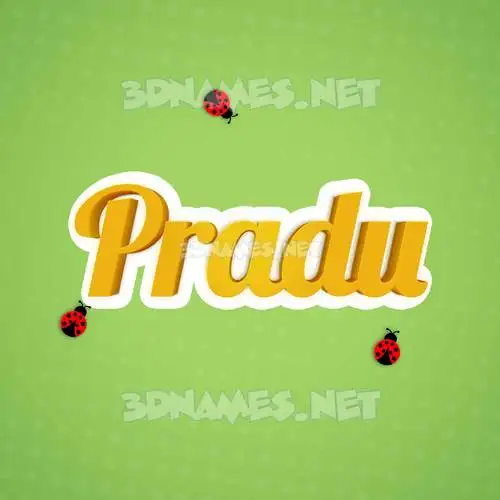 pradu in Ladybugs style - 3D name wallpaper pradu in Ladybugs style - 3D name wallpaper