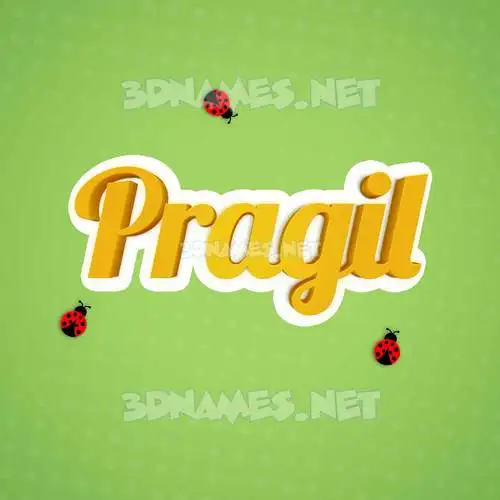 pragil in Ladybugs style - 3D name wallpaper pragil in Ladybugs style - 3D name wallpaper