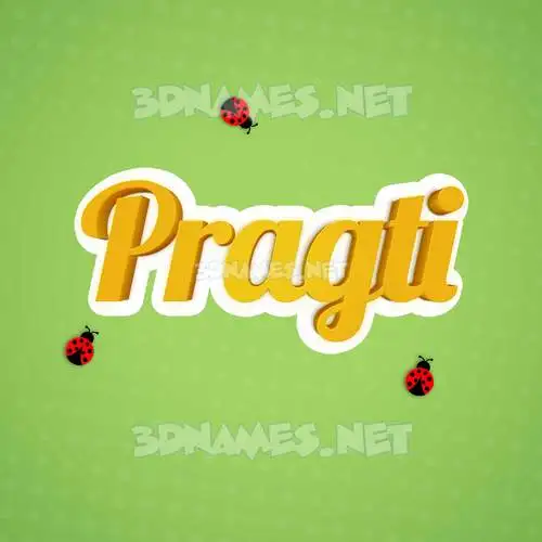 pragti in Ladybugs style - 3D name wallpaper pragti in Ladybugs style - 3D name wallpaper