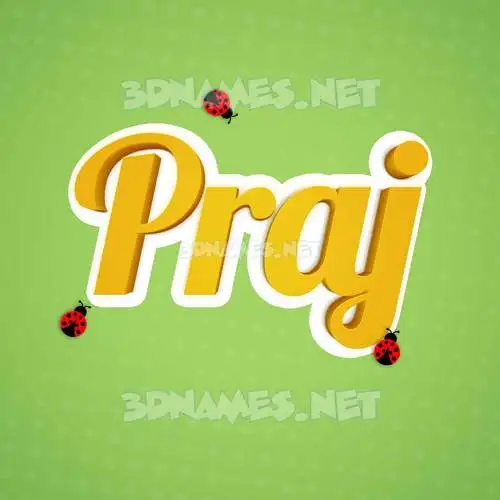 praj in Ladybugs style - 3D name wallpaper praj in Ladybugs style - 3D name wallpaper