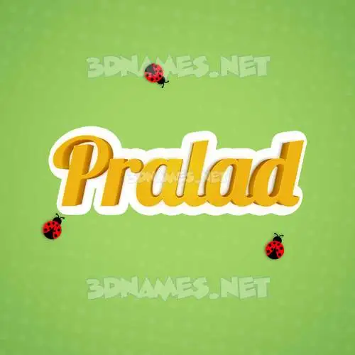 pralad in Ladybugs style - 3D name wallpaper pralad in Ladybugs style - 3D name wallpaper