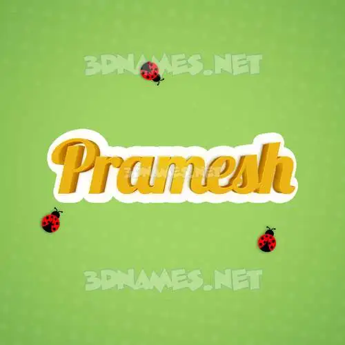 pramesh in Ladybugs style - 3D name wallpaper pramesh in Ladybugs style - 3D name wallpaper