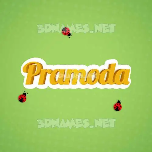 pramoda in Ladybugs style - 3D name wallpaper pramoda in Ladybugs style - 3D name wallpaper
