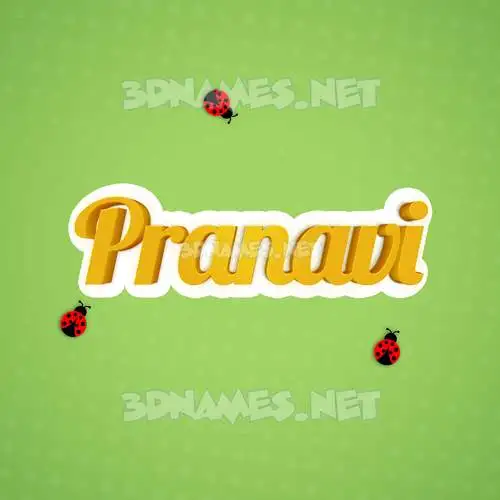 pranavi in Ladybugs style - 3D name wallpaper pranavi in Ladybugs style - 3D name wallpaper