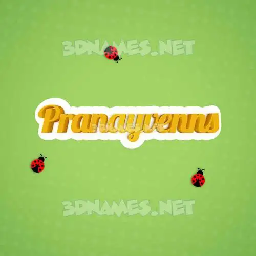 pranayvenns in Ladybugs style - 3D name wallpaper pranayvenns in Ladybugs style - 3D name wallpaper