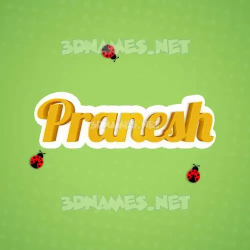 pranesh in Ladybugs style - 3D name wallpaper pranesh in Ladybugs style - 3D name wallpaper