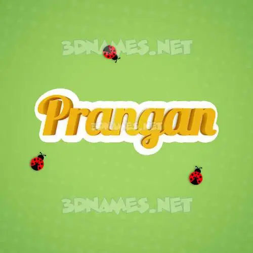 prangan in Ladybugs style - 3D name wallpaper prangan in Ladybugs style - 3D name wallpaper