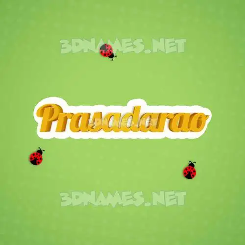 prasadarao in Ladybugs style - 3D name wallpaper prasadarao in Ladybugs style - 3D name wallpaper
