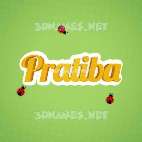 pratiba in Ladybugs style - 3D name wallpaper pratiba in Ladybugs style - 3D name wallpaper