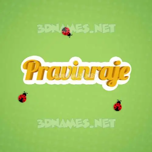pravinraje in Ladybugs style - 3D name wallpaper pravinraje in Ladybugs style - 3D name wallpaper