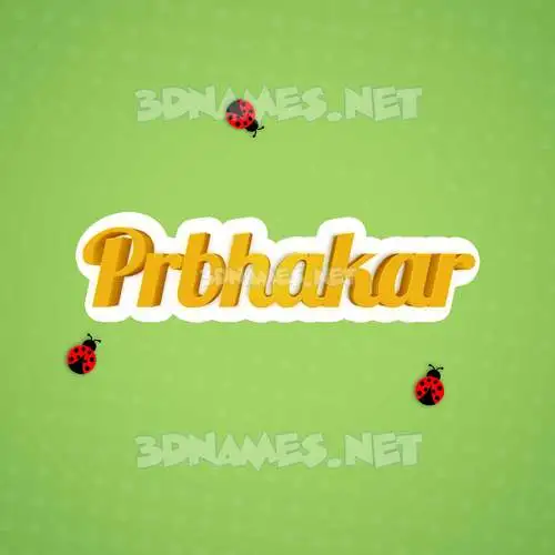 prbhakar in Ladybugs style - 3D name wallpaper prbhakar in Ladybugs style - 3D name wallpaper