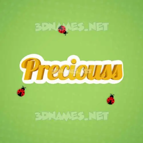 preciouss in Ladybugs style - 3D name wallpaper preciouss in Ladybugs style - 3D name wallpaper