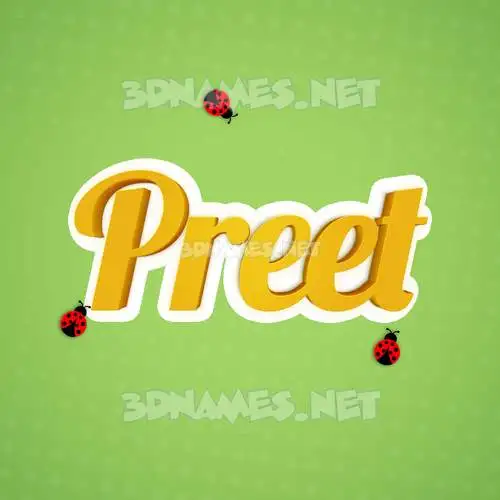 preet in Ladybugs style - 3D name wallpaper preet in Ladybugs style - 3D name wallpaper