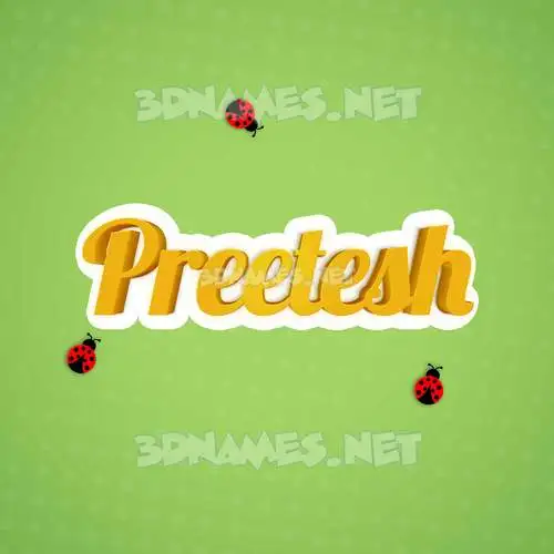 preetesh in Ladybugs style - 3D name wallpaper preetesh in Ladybugs style - 3D name wallpaper