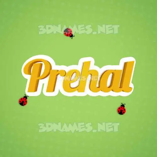 prehal in Ladybugs style - 3D name wallpaper prehal in Ladybugs style - 3D name wallpaper