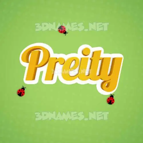preity in Ladybugs style - 3D name wallpaper preity in Ladybugs style - 3D name wallpaper