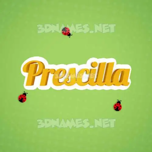 prescilla in Ladybugs style - 3D name wallpaper prescilla in Ladybugs style - 3D name wallpaper