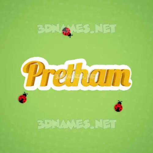 pretham in Ladybugs style - 3D name wallpaper pretham in Ladybugs style - 3D name wallpaper