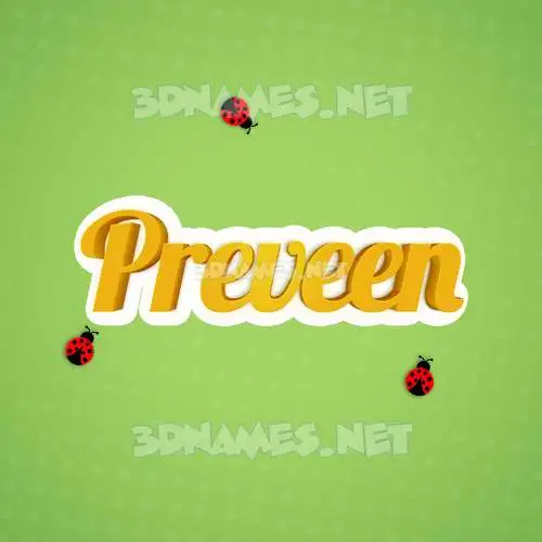 preveen in Ladybugs style - 3D name wallpaper preveen in Ladybugs style - 3D name wallpaper