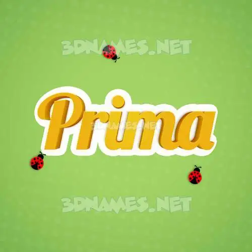 prima in Ladybugs style - 3D name wallpaper prima in Ladybugs style - 3D name wallpaper