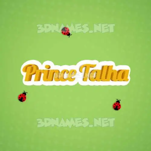 prince talha in Ladybugs style - 3D name wallpaper prince talha in Ladybugs style - 3D name wallpaper