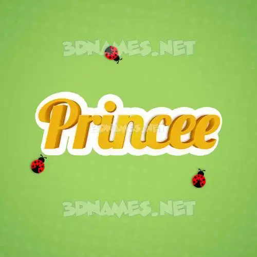 princee in Ladybugs style - 3D name wallpaper princee in Ladybugs style - 3D name wallpaper